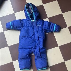 Columbia Infant Snowsuit in Vibrant Blue EUC